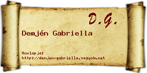 Demjén Gabriella névjegykártya