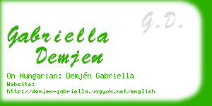gabriella demjen business card